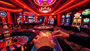 Experience thrilling gameplay at 88i with vibrant casino elements and exciting betting activities.