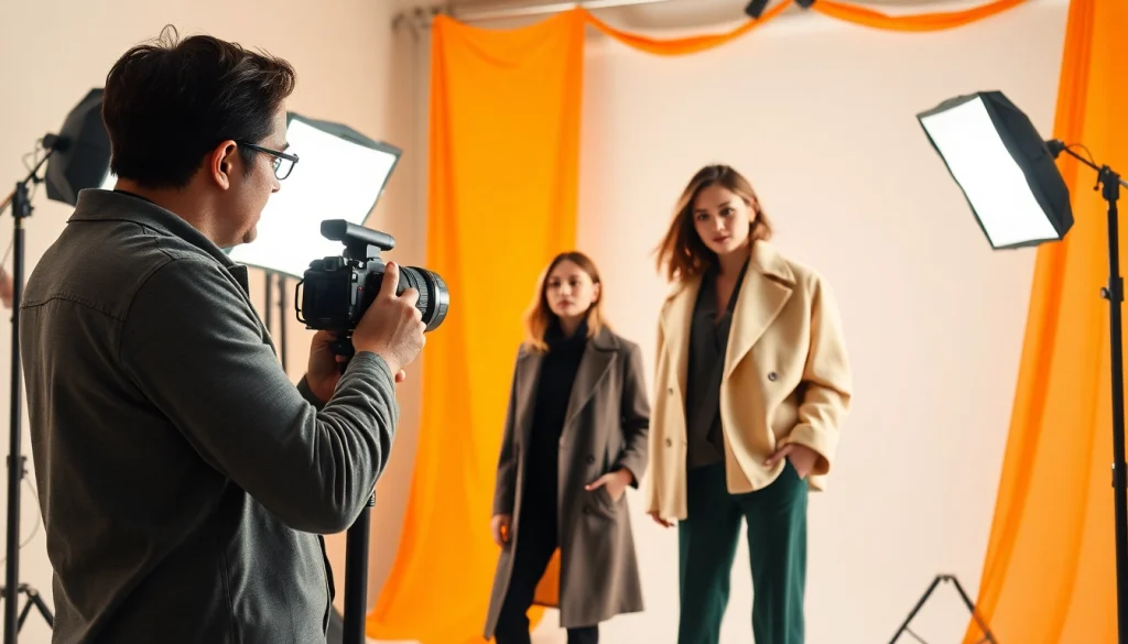 Engaging fashion photography course in a studio environment focusing on vibrant styles and techniques.