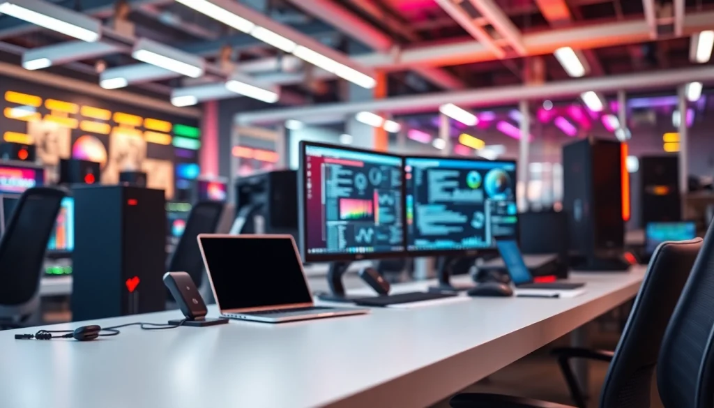 zirvegrupbilgisayar yüksek teknoloji ürünleriyle modern bir çalışma alanı sunuyor