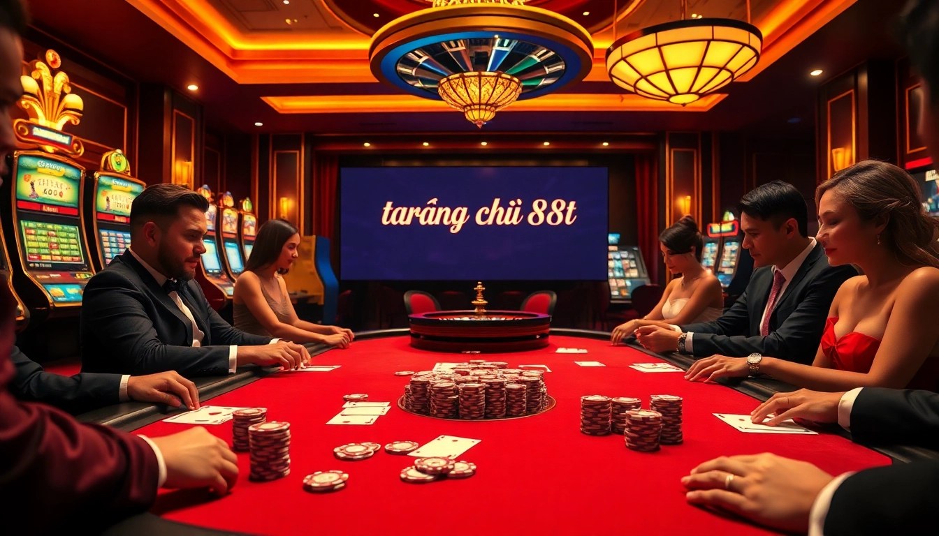 Experience high-stakes play at trang chủ 88t with poker and casino gaming excitement.