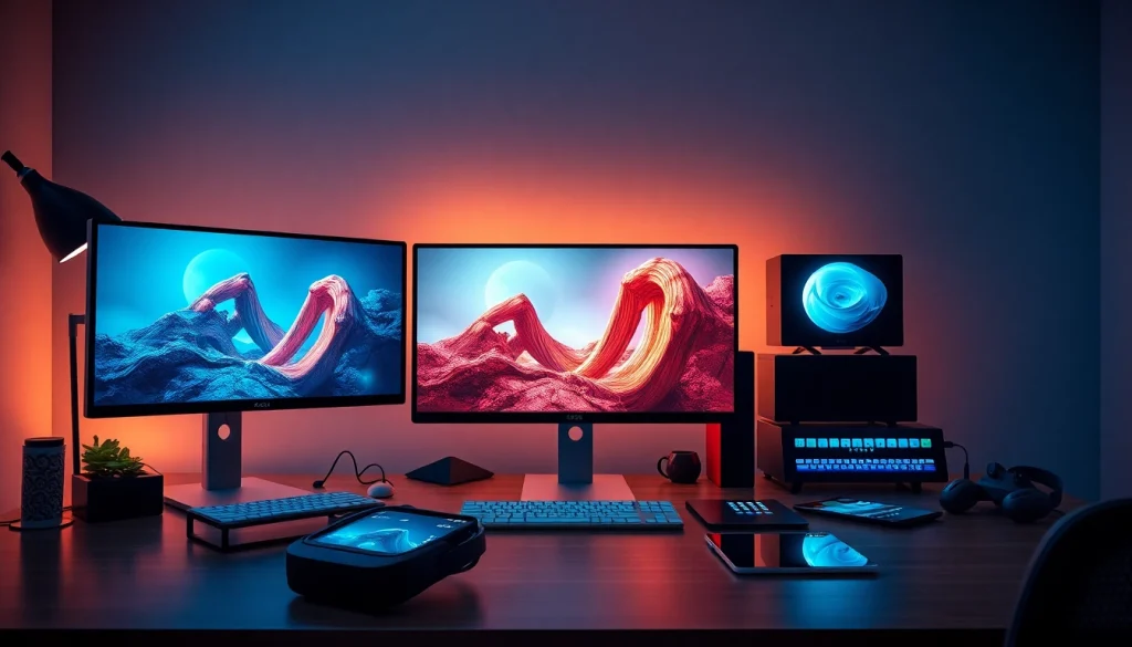 A modern digital workspace featuring AI-generated adult content, reflecting the concept of porn ai.