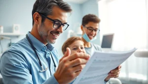 Affordable and skilled north edmonton orthodontist consulting with a patient in a modern clinic.