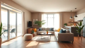 Lowest rate guaranteed for cheap apartments portrayed through a cozy modern interior design that invites potential renters.