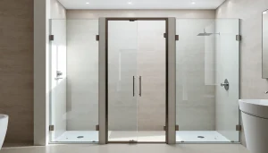 Showcase of elegant shower doors uk in a stylish bathroom, highlighting transparency and modern design.