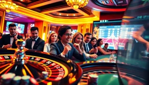 SBOBET link alternatif displayed on a virtual betting platform with vibrant casino elements.