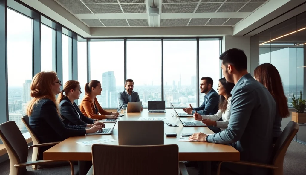 Engaging discussion showcasing business growth insights in a collaborative conference setting.