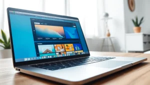 홈페이지 제작을 위한 최신 웹사이트 디자인 툴과 템플릿을 보여주는 화면