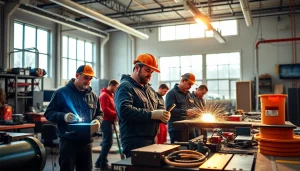 Students at Trade School Tennessee engaged in hands-on learning, showcasing vibrant skills training.