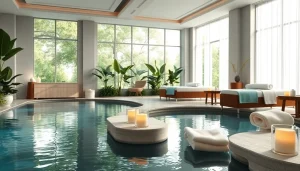 Relaxing beauty spas near me showcasing serene ambiance with soothing colors and lighting.