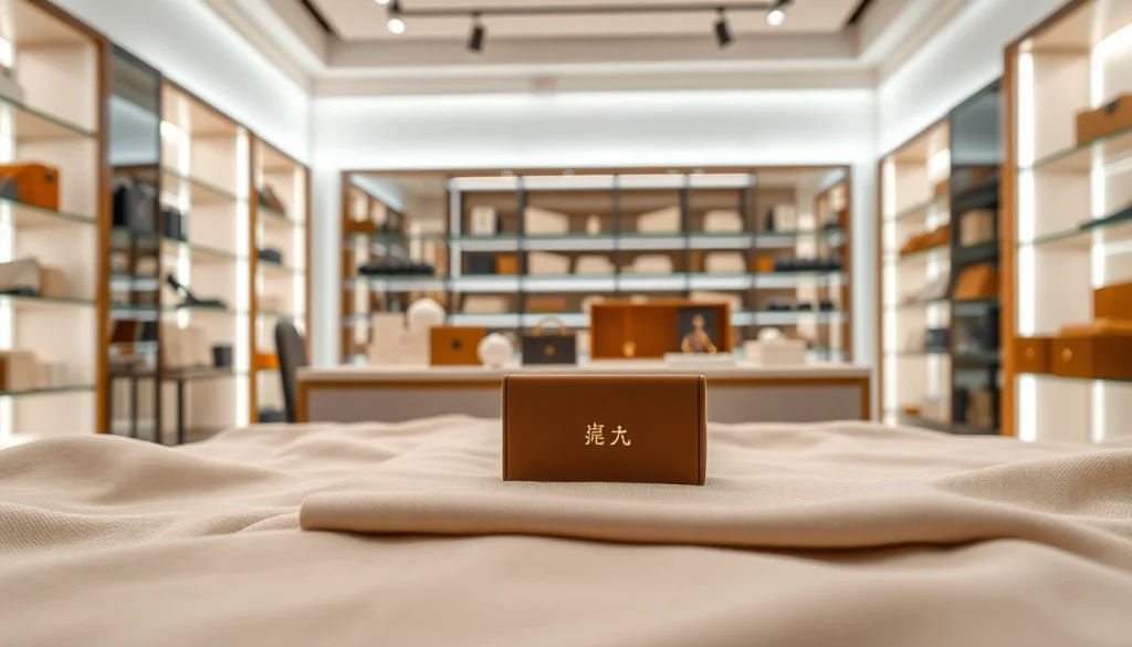 레플리카 제품을 선보이는 고급 부티크의 아름다운 모습