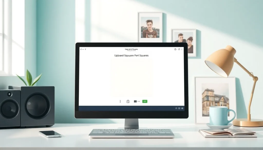 Turn image into square online tool displayed on a modern computer interface, showcasing user-friendly features.