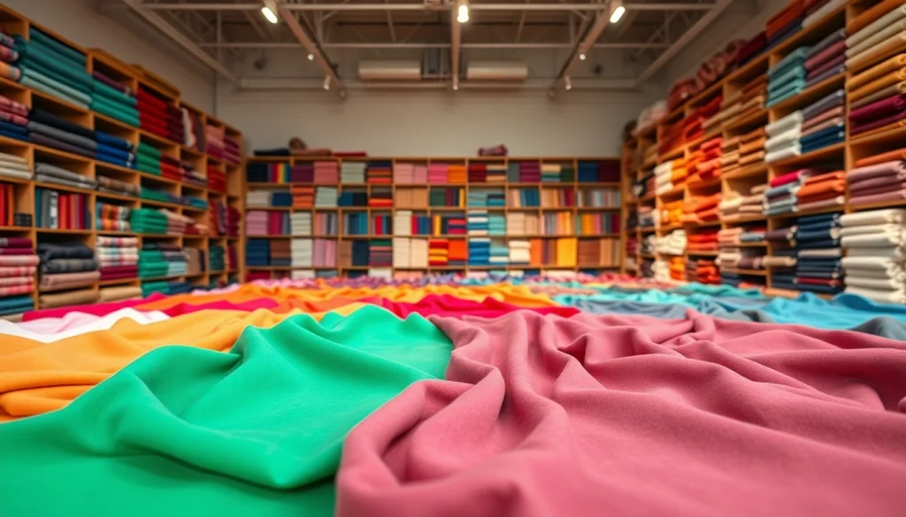 Creëer unieke ontwerpen met wafelstof in een kleurrijke stoffenwinkel, rijk aan texturen.