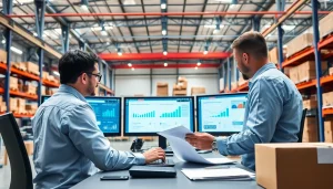 Efficient logistics team strategizing 3PL solutions in a modern workspace.