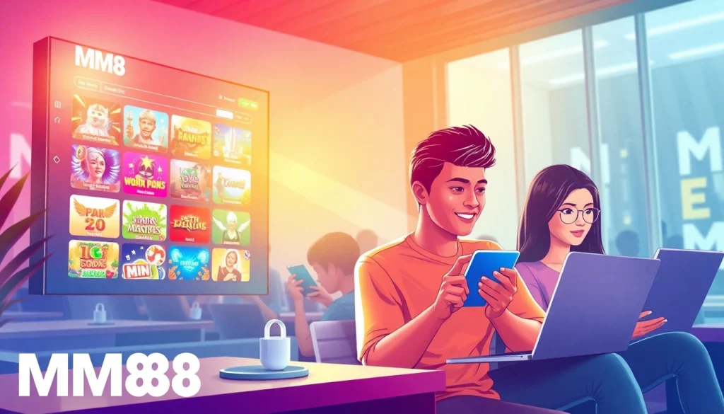 MM88 online gaming platform showcasing diverse players enjoying a seamless gaming experience.