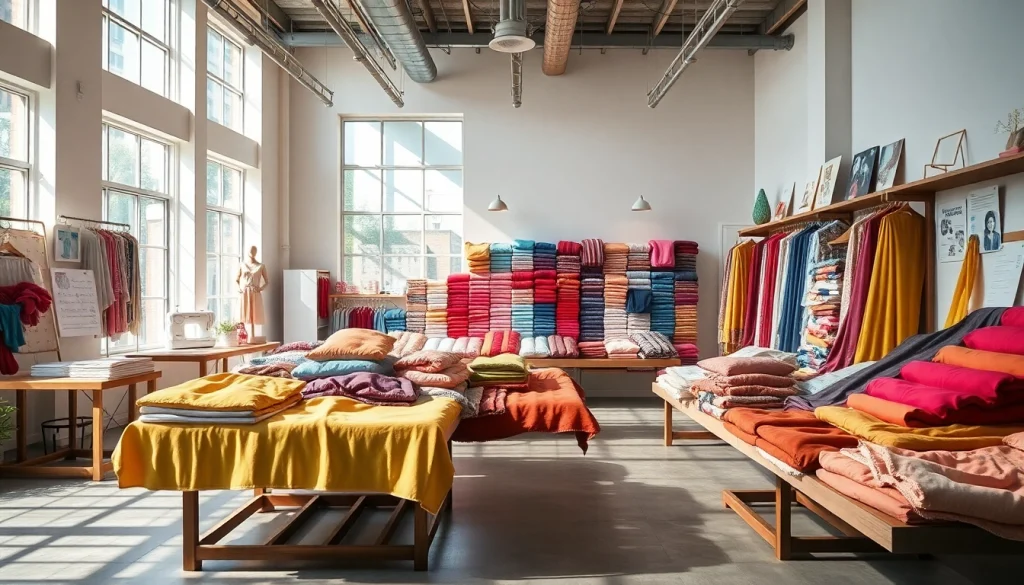 Katoen stof kopen in een kleurrijke stoffenwinkel met een diverse selectie.