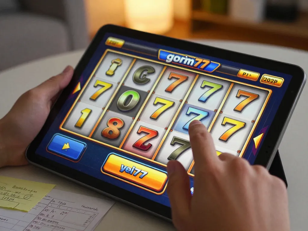 Spin the vibrant gori77 reels on a tablet for online gaming excitement