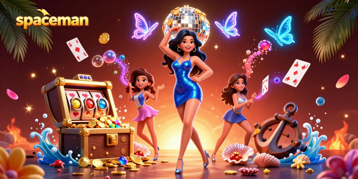 Engage with the spaceman-themed slot game adventure filled with vibrant casino elements and stunning visuals.