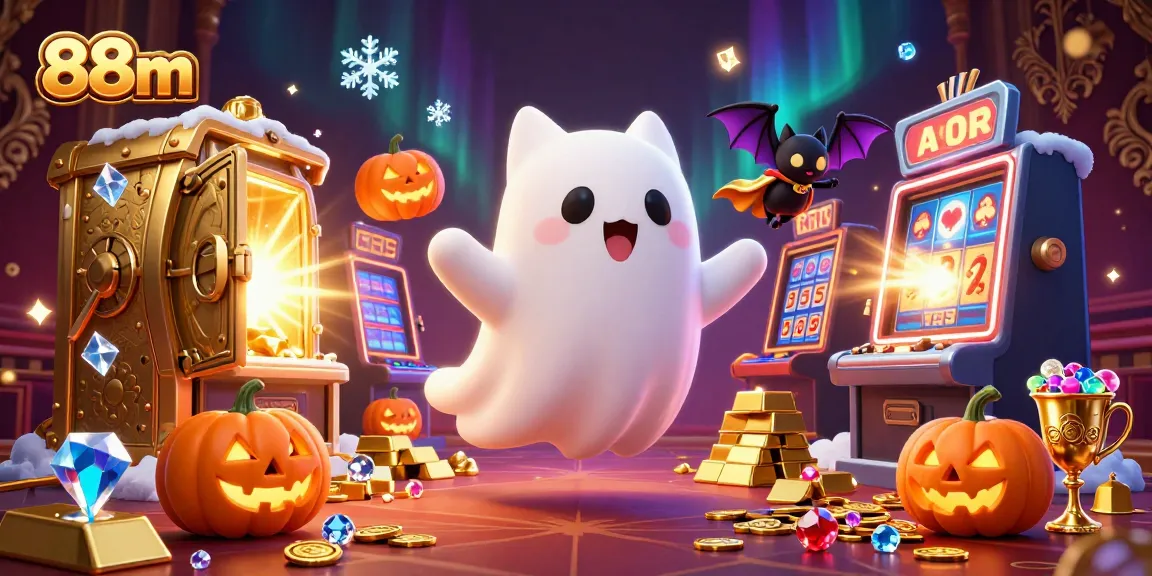 Experience the thrill of winning at 88m casino with vibrant characters and treasures!