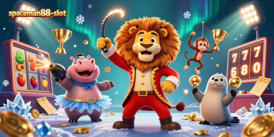 Engage in thrilling gameplay on spaceman88-slot with animated jackpot reels and vibrant characters.