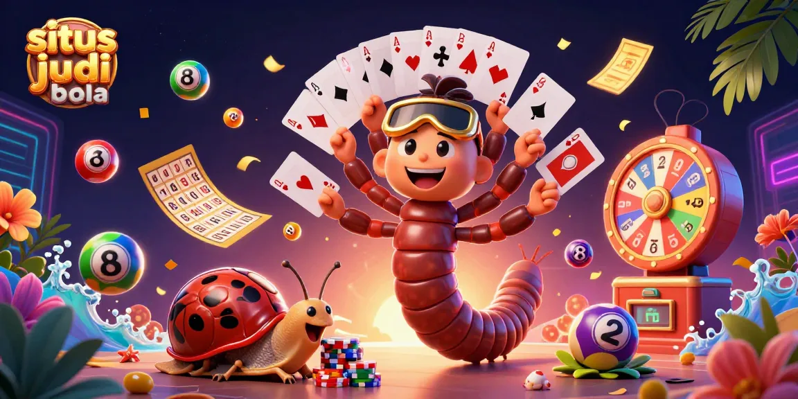 Situs judi bola showcases a lively scene with vibrant characters and dynamic gaming elements, enhancing the gambling experience.